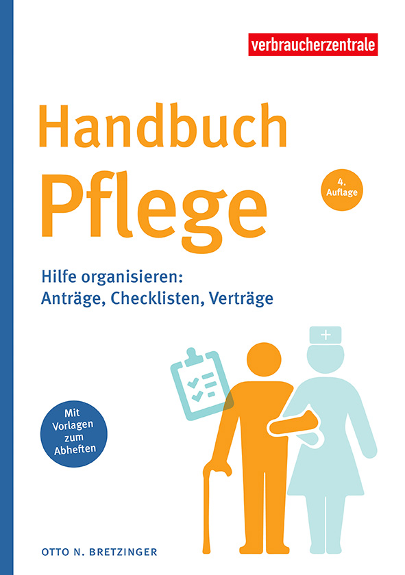 Cover des Ratgebers „Handbuch Pflege“